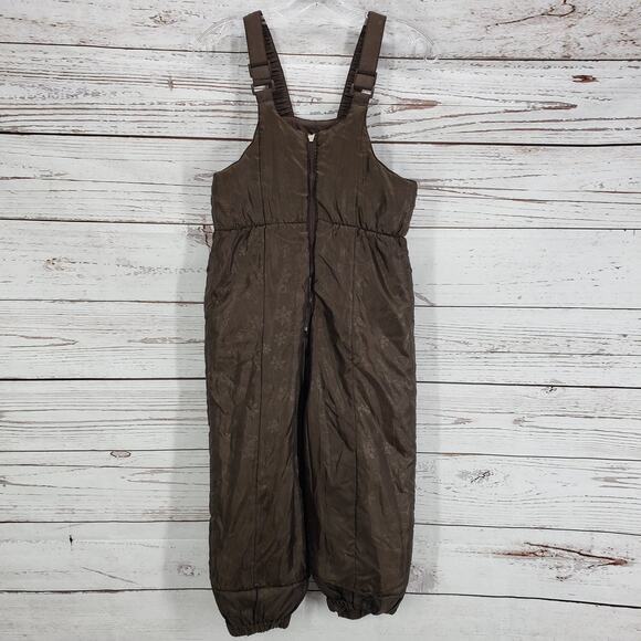 Zero Exposure Girls Brown Snow Ski Bib Overall Pants Size L 6X - Picture 9 of 16